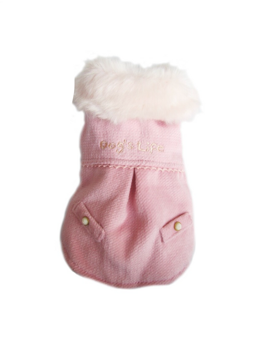 Dogs life wool winter jacket pink XXL
