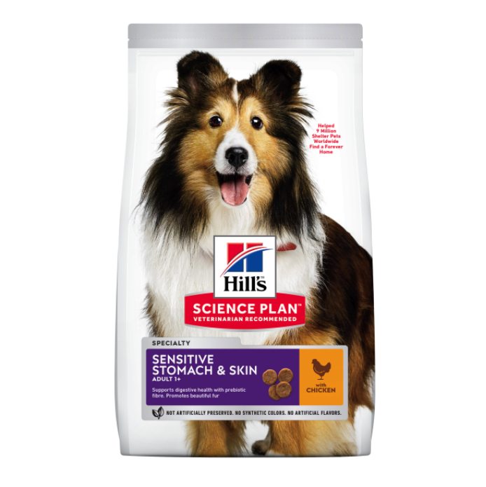 Hill's Science Plan Sensitive Stomach & Skin Chicken Medium Adult Dog 2.5kg