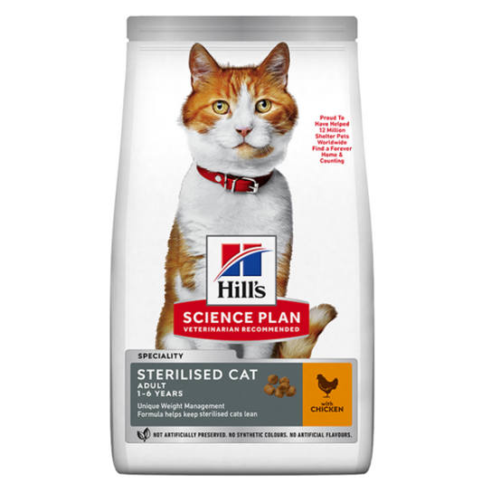 Hill's Science Plan Sterilised Young Adult Cat Food 3KG