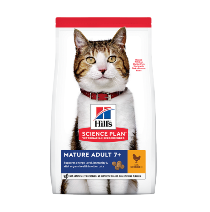 Hill's Science Plan Mature Chicken Adult 7+ Cat Food 1.5kg