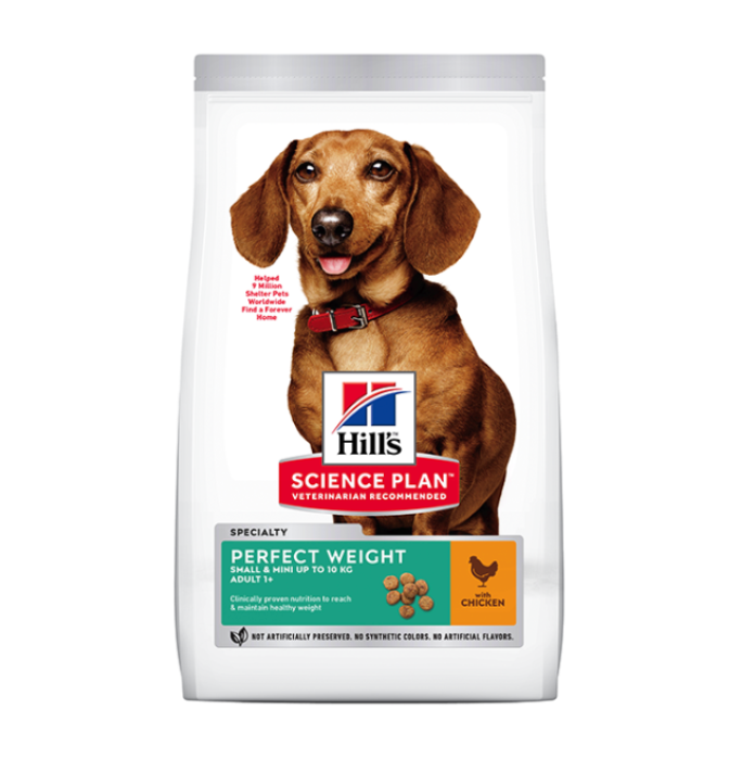 Hill's Science Plan Perfect Weight Chicken Small & Mini Adult Dog Food 6kg