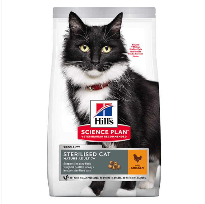 Hill's Science Plan Chicken Sterilised Mature Adult 7+ Cat Food