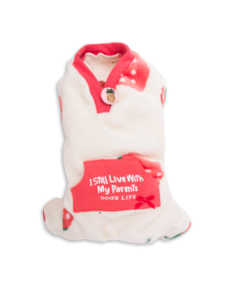 Dogs life Strawberry PJ pink xs