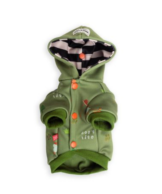 Dogs life nature loving pup winter green XL