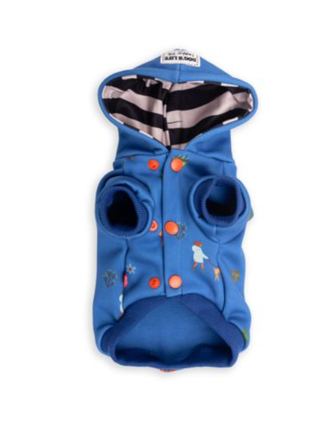 Dogs life nature loving pup winter blue L