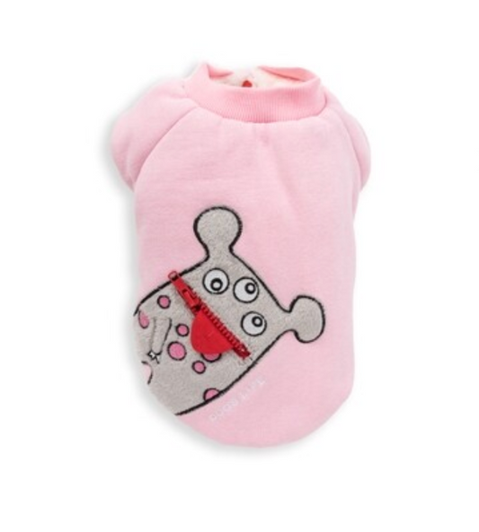 Dogs life monster hoodie pink XS