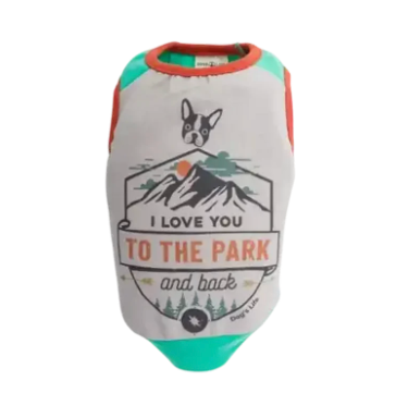 Dogs life love you to the park green XXL