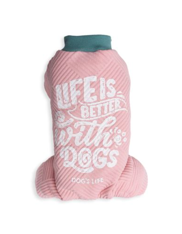 dogs life is better blue XL