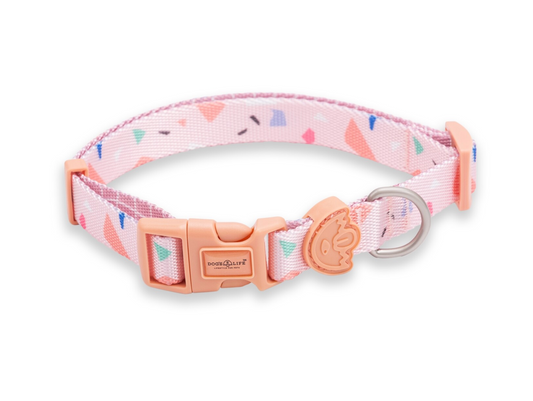 Dogs life designer collar Tarrazo pinkL
