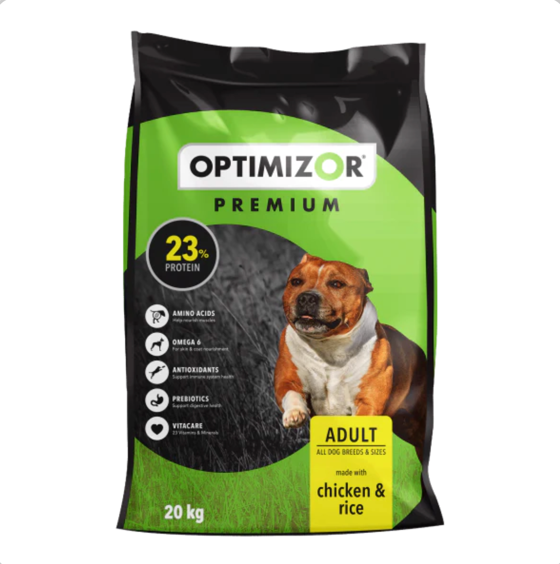 Optimizor premium chicken and rice adult 20kg