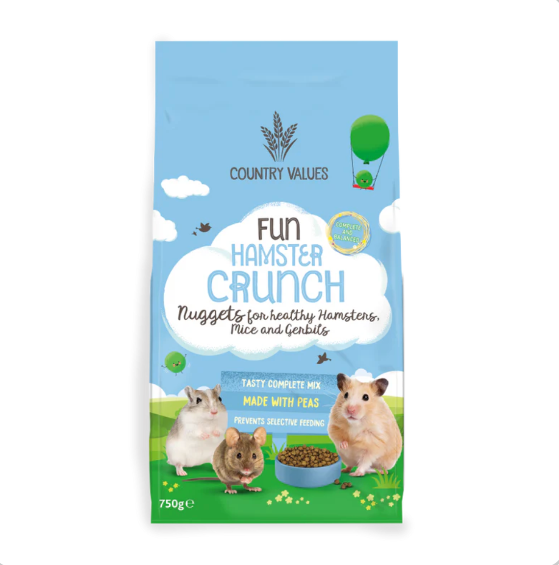 Country value hamster 750g