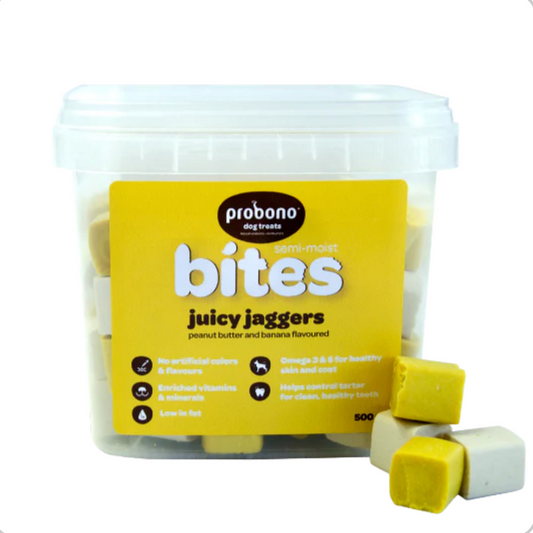 Probono semi moist bites 500g juicy jaggers
