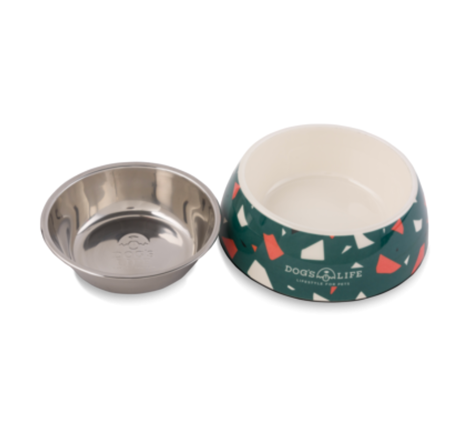 dogs life bowl melamine blue L 1