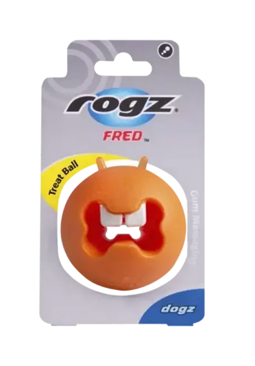Rogz Fred Treat Ball Medium orange
