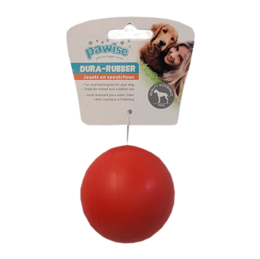 Pawise solid rubber ball red