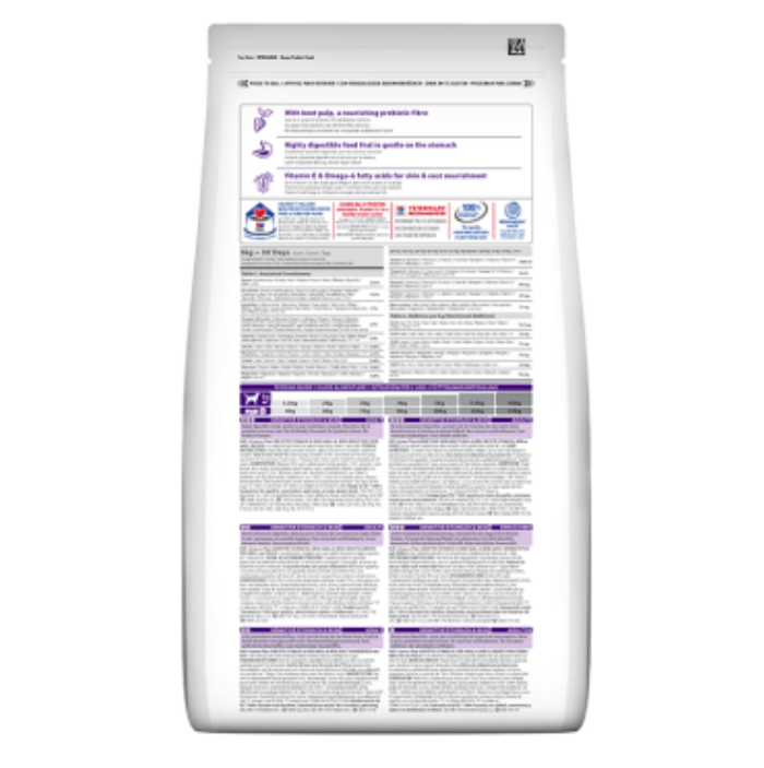 Hills science plan small and mini sensitive skin and stomach 1.5kg