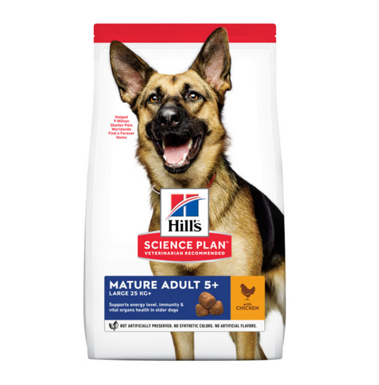 Hills science plan mature adult large breed chicken 12kg