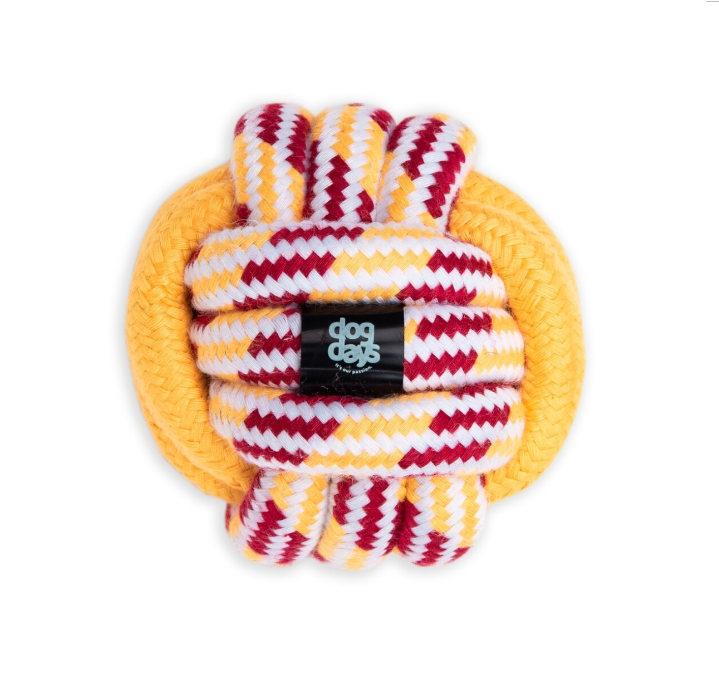 Dogs life candy rope ball yellow