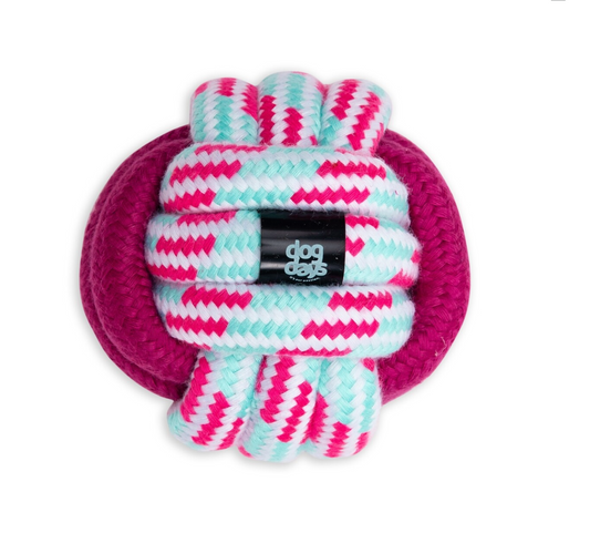 Dogs life candy rope ball pink
