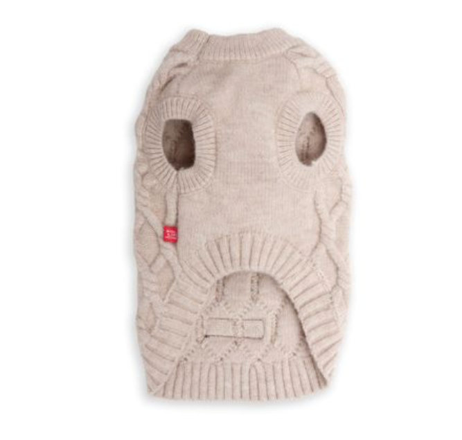 Dogs life cableknit sweater cream M