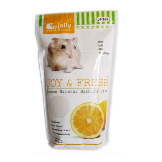 jolly fresh hamster bathing sand 500g lemon
