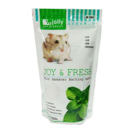 jolly fresh hamster bathing sand 500g mint