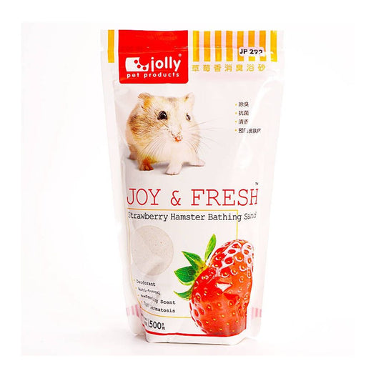 jolly fresh hamster bathing sand 500g strawberry