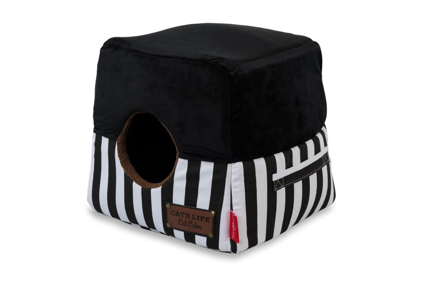 Dogs life cat cube black stripes