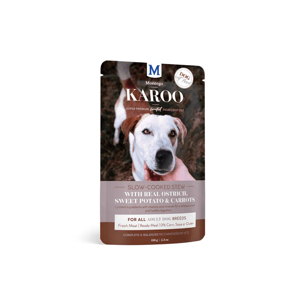Montego Karoo Adult Ostrich & Carrots Wet Dog Food 150g