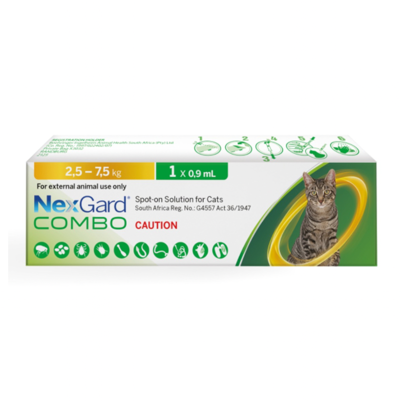 Nexgard combo cats 2.5-7.5kg