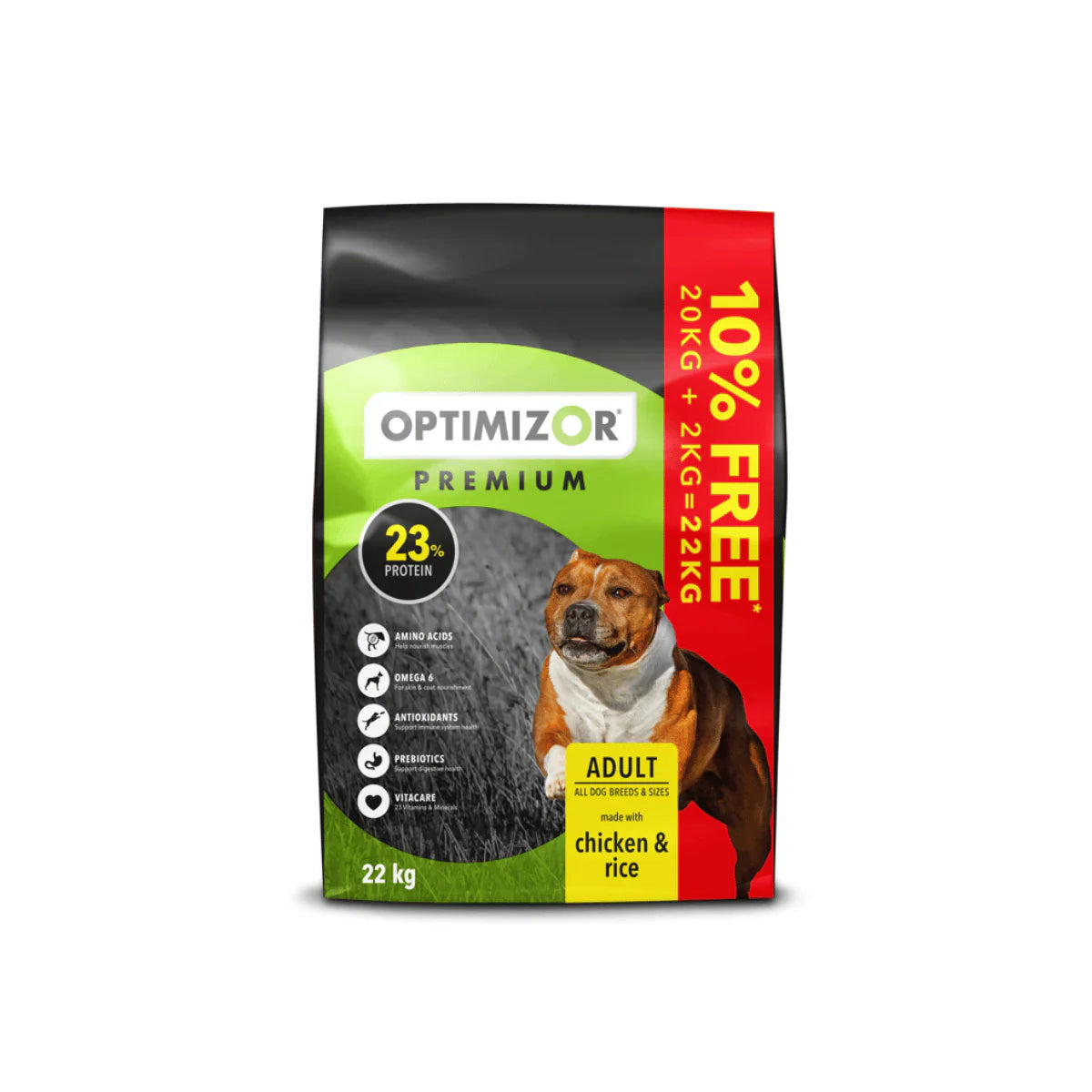 Optimizor premium chicken and rice adult 22kg special