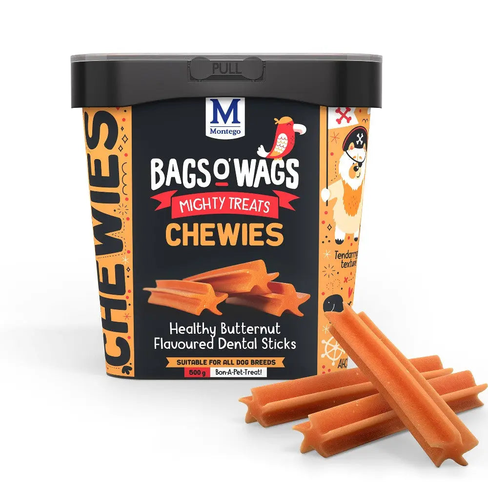 MONTEGO BAGS O' WAGS DENTAL STICKS 500g