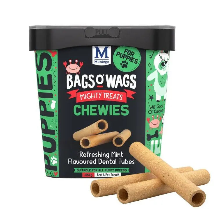 MONTEGO BAGS O' WAGS PUPPY DENTAL TUBES 350G