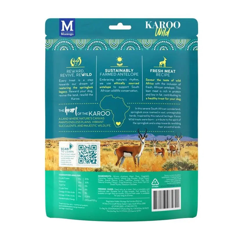 Montego Karoo Wild Trail Bites Thyme Adult Dog Treats - 227g