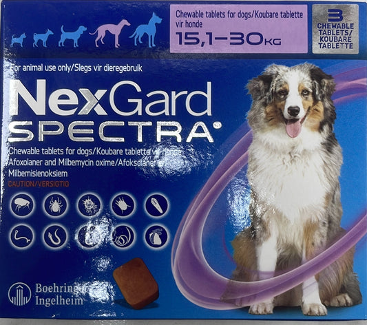 Nexgard spectra 15-30kg 3-pack