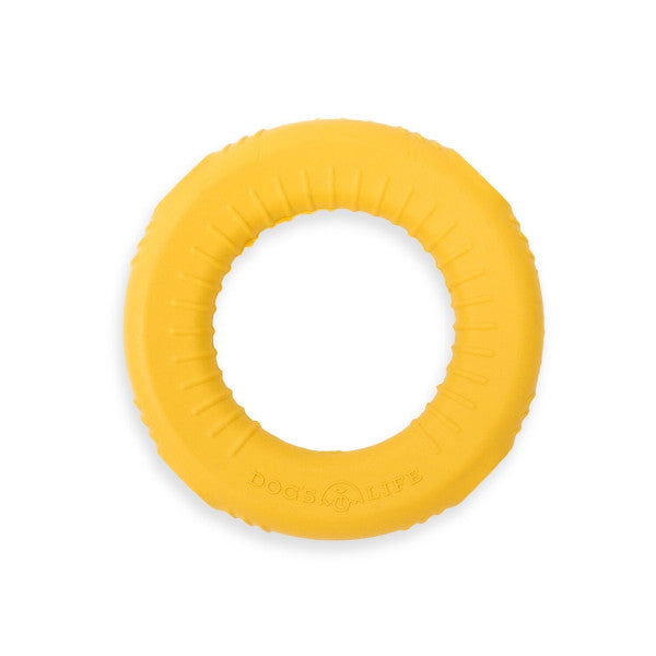 Dogs Life Rubber Gloop Loop yellow
