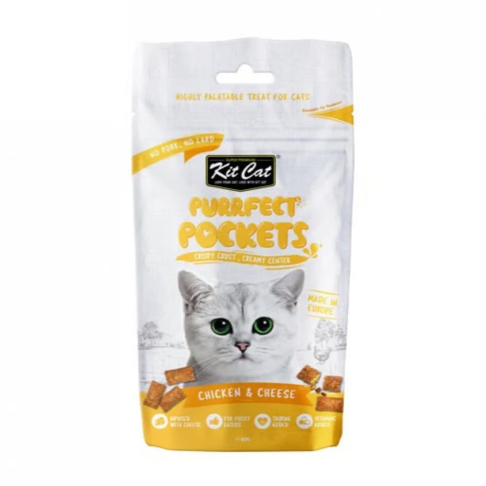 Kit Cat Purrfect Pockets Chicken and Cheese Pockets