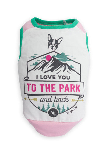 Dogs life love you to the park pink XXS