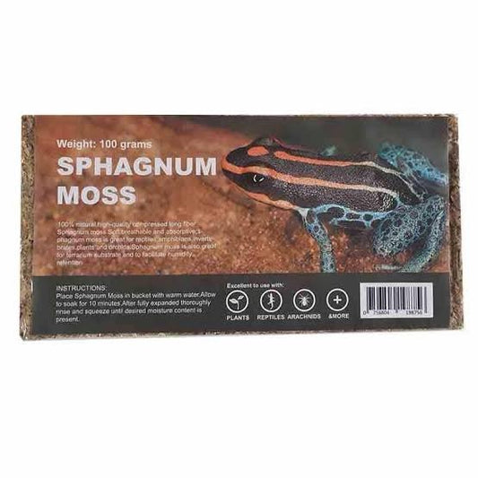 100g sphagnum moss compressed brick