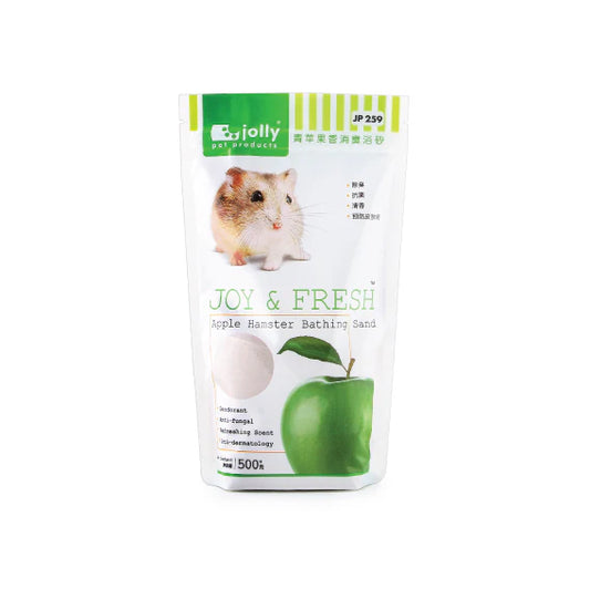 jolly fresh hamster bathing sand 500g apple