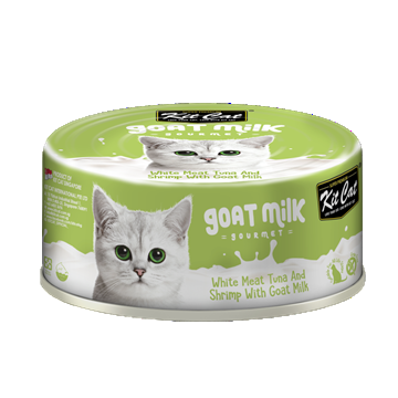 Kit Cat White Meat Tuna Flakes & Shrimp with Goat's Milk 70g Cat Food
