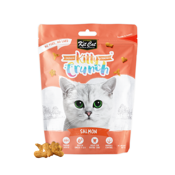 Kit Cat Salmon Kitty Crunch Treats - 60g