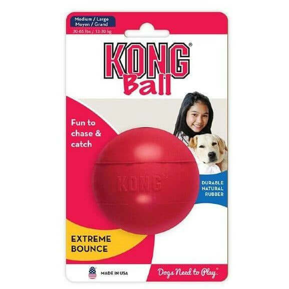Kong Extreme Bounce Ball Red MED
