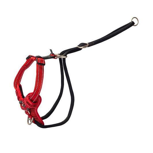 Rogz stop pull harness red med