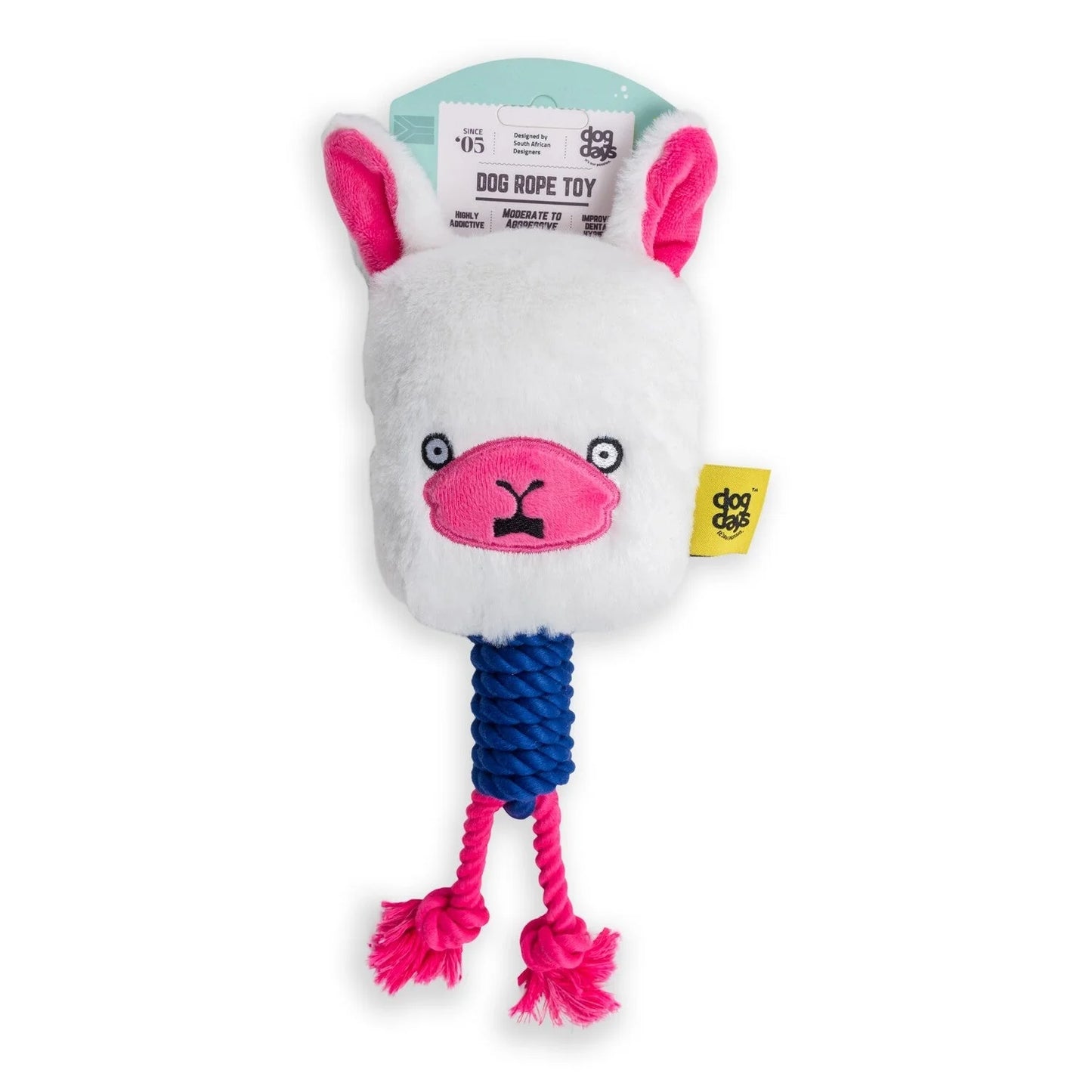 Dogs life toy Llama with rope