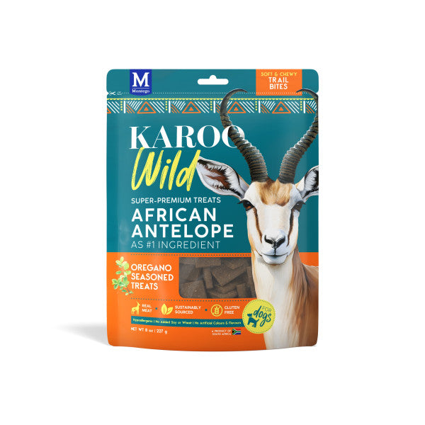 Montego Karoo Wild Trail Bites Oregano Adult Dog Treats - 227g