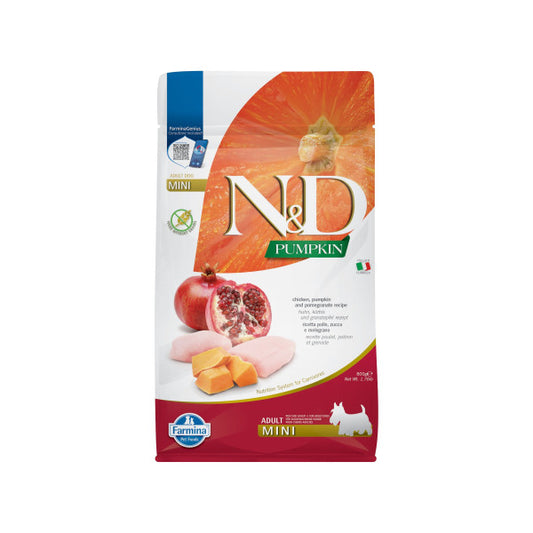 N&D Dog Pumpkin Chicken & Pomegranate Adult Mini 800g