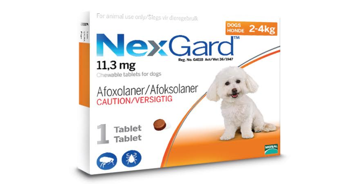 NexGard (2-4kg) Sml (Orange) 1 Tablet