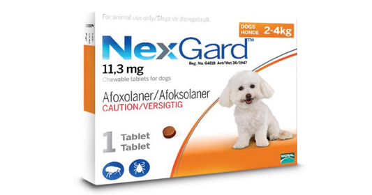 NexGard (2-4kg) Sml (Orange) 1 Tablet