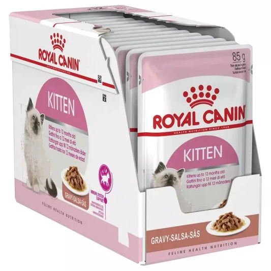 Royal canin kitten food sachet 12x85g
